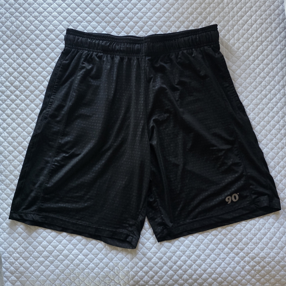 90 Degree By Reflex Men's Black Athletic Shorts